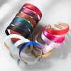 Korean macaron color 3.0 all-inclusive stylish hair band, versatile and sweet girl solid color hair band, wide fabric headband full image